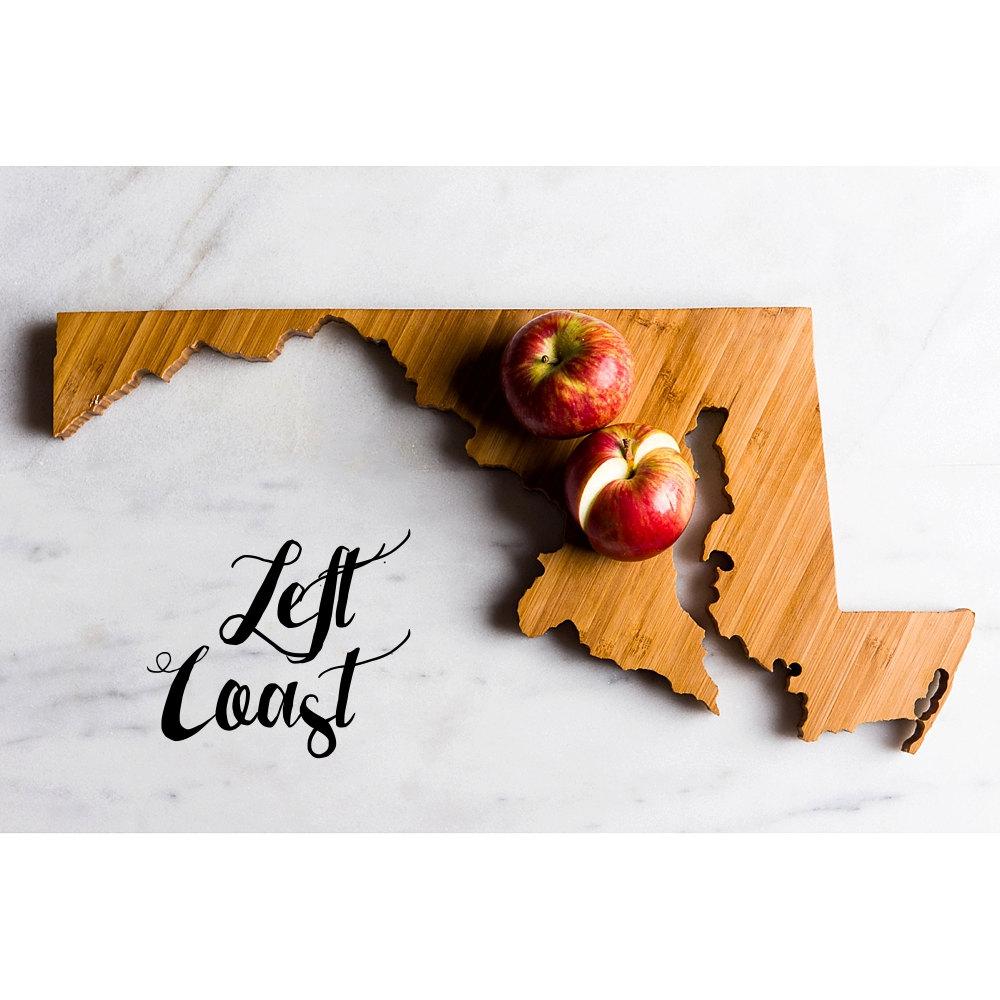 50 States Hometown Engraved State-Shaped Cutting Boards