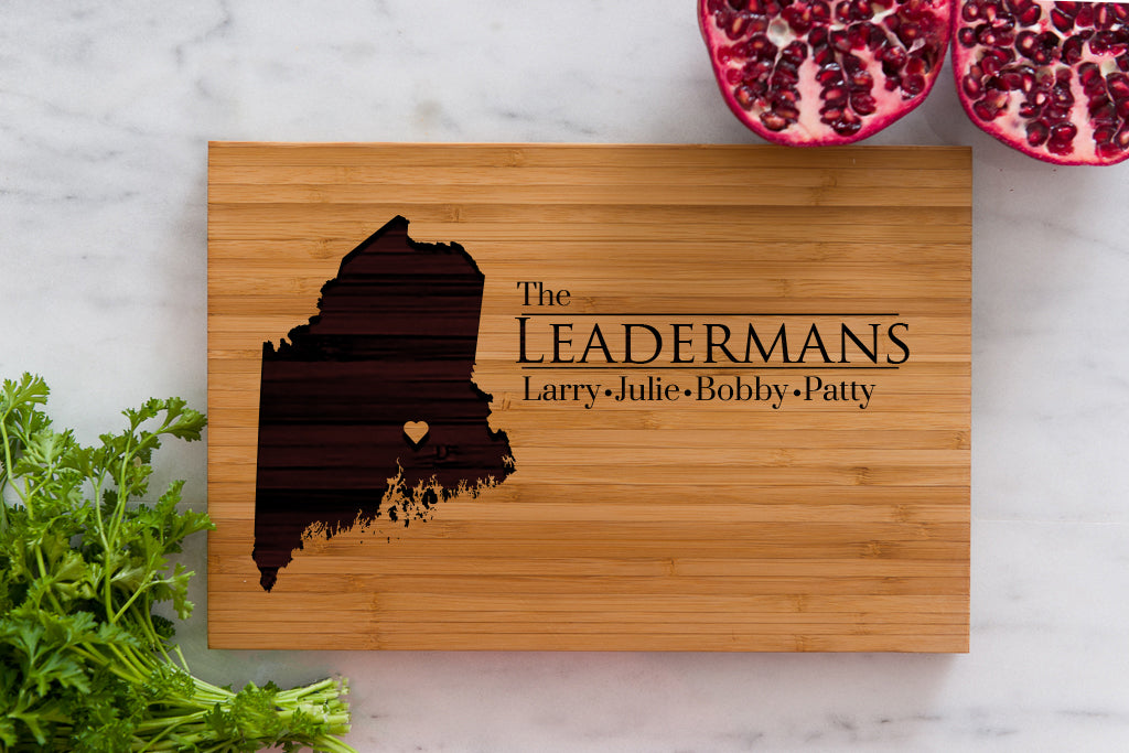 8 x 12 USA Engraved State Cutting Boards