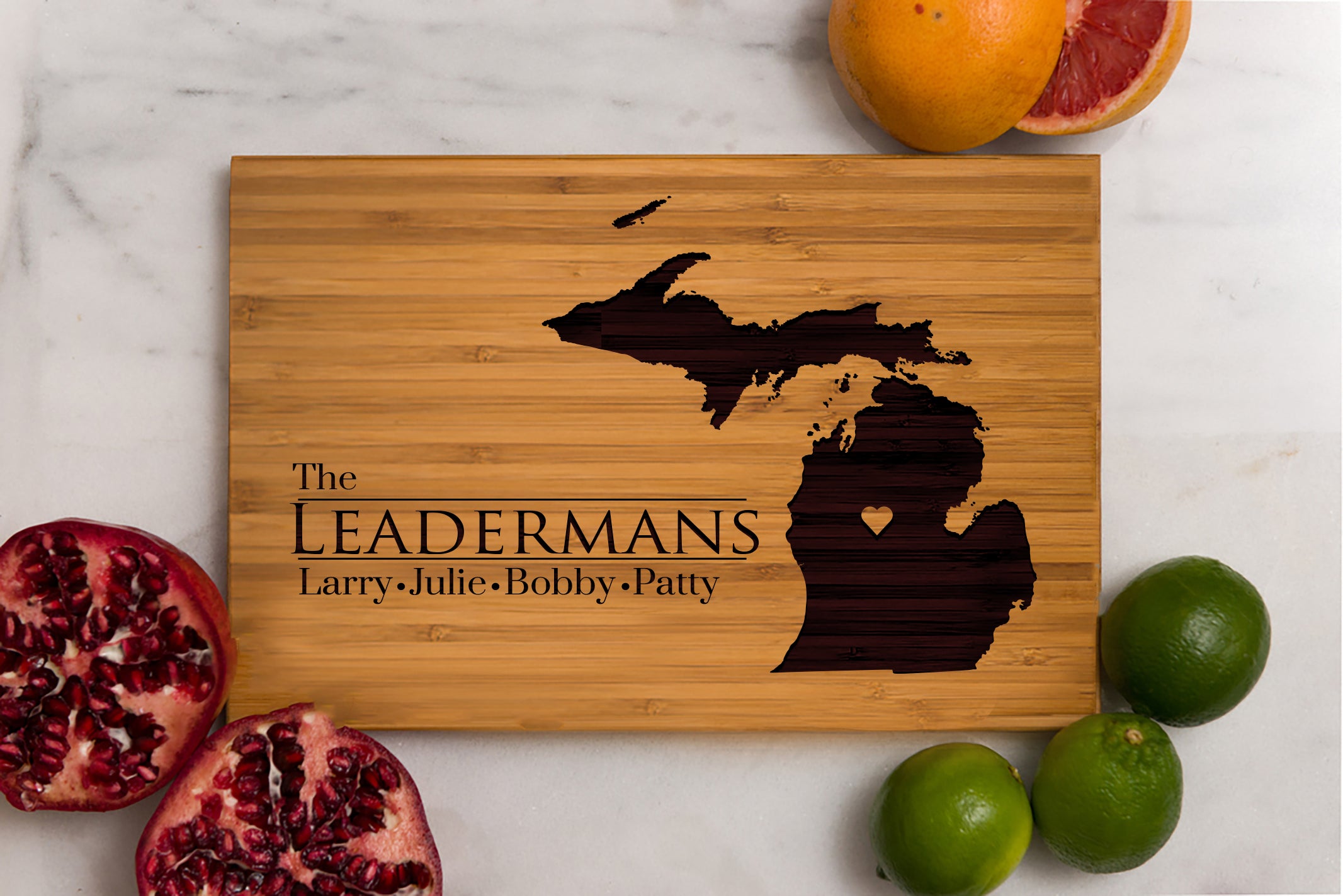 8 x 12 USA Engraved State Cutting Boards