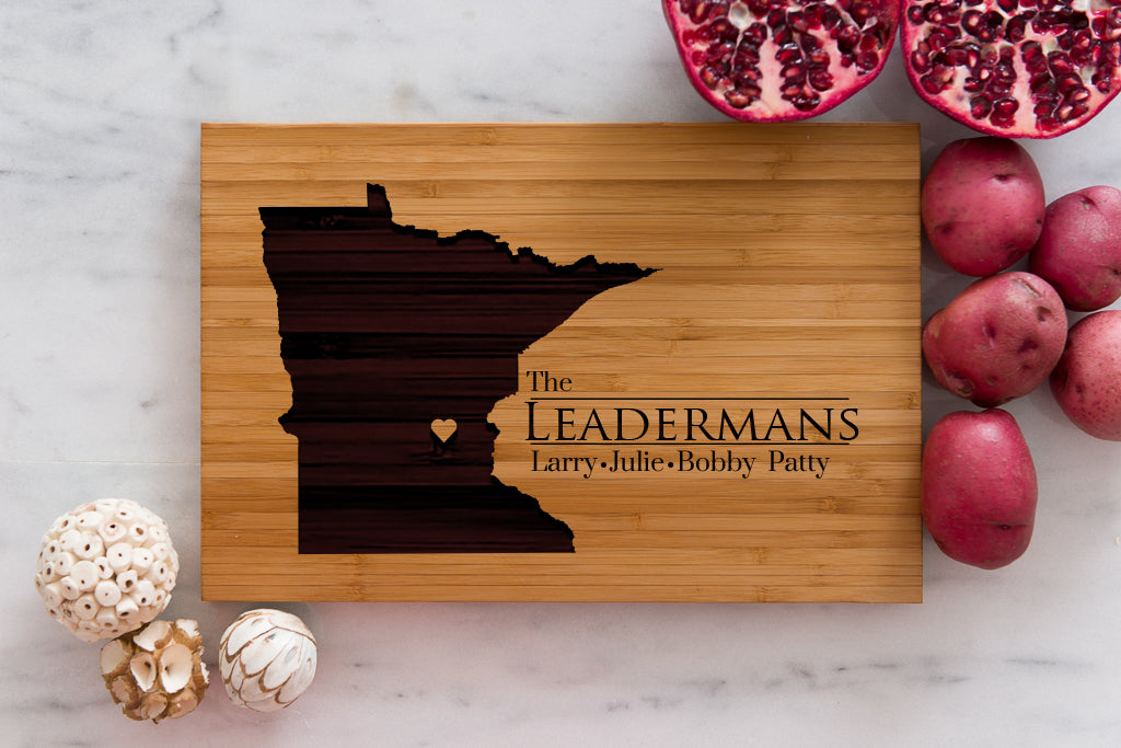 8 x 12 USA Engraved State Cutting Boards