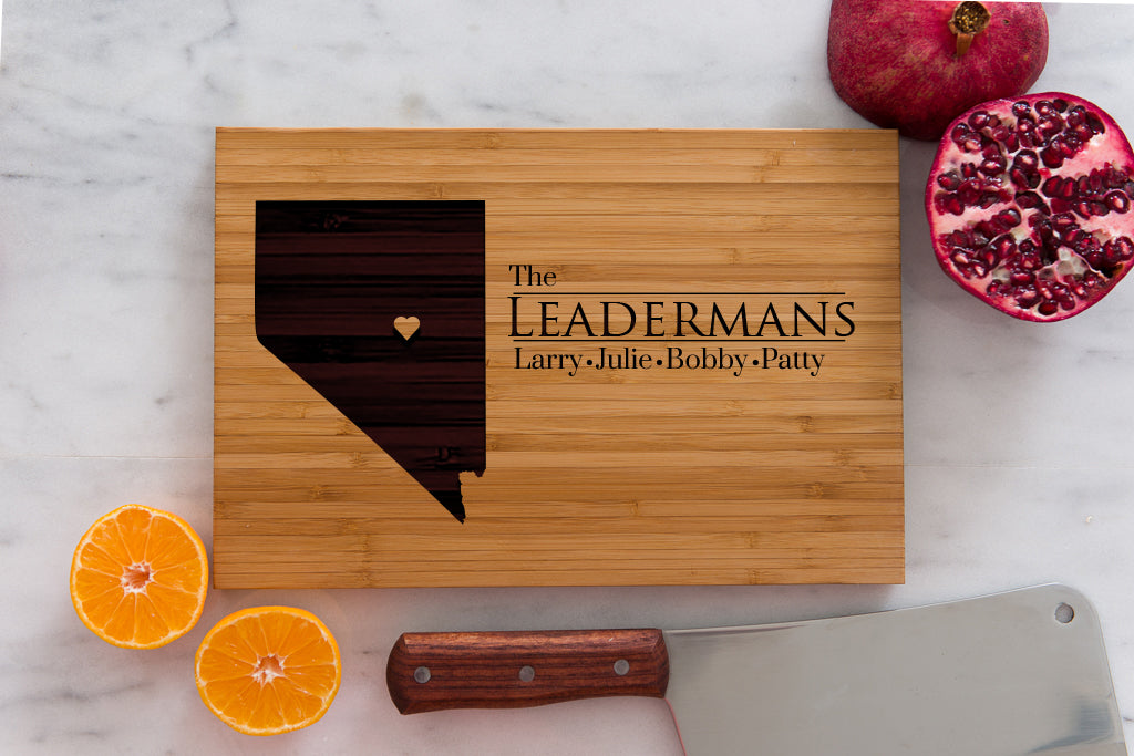 8 x 12 USA Engraved State Cutting Boards