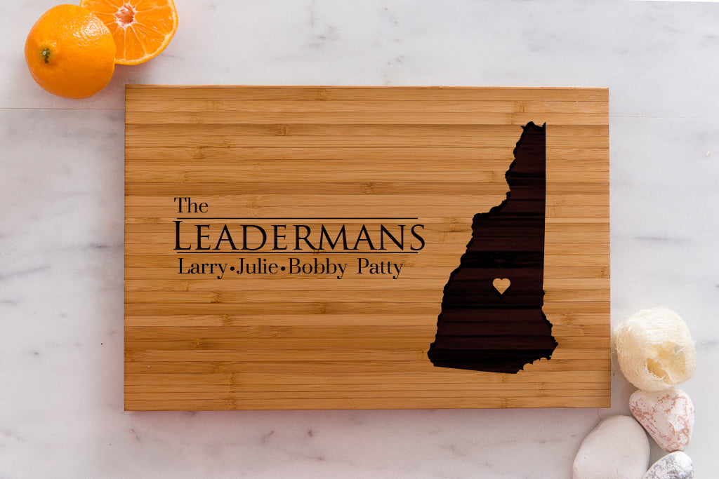 8 x 12 USA Engraved State Cutting Boards