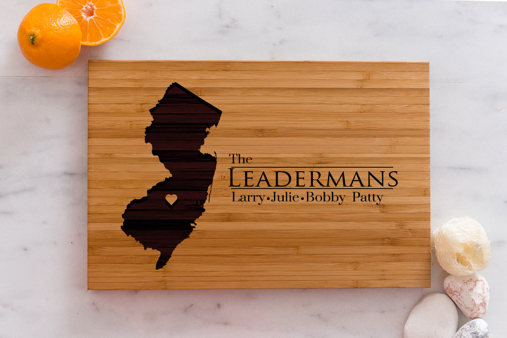 8 x 12 USA Engraved State Cutting Boards