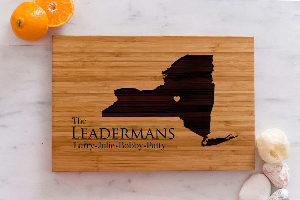 8 x 12 USA Engraved State Cutting Boards