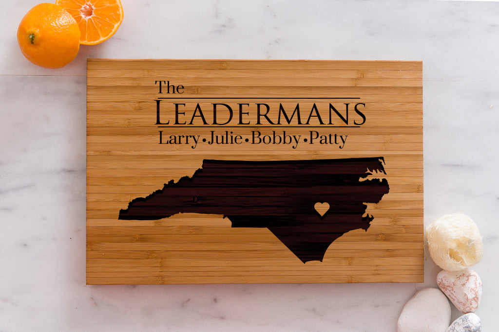 8 x 12 USA Engraved State Cutting Boards