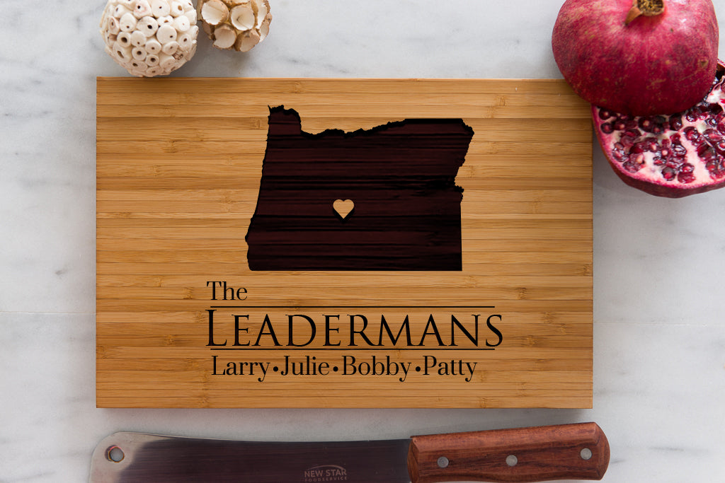 8 x 12 USA Engraved State Cutting Boards