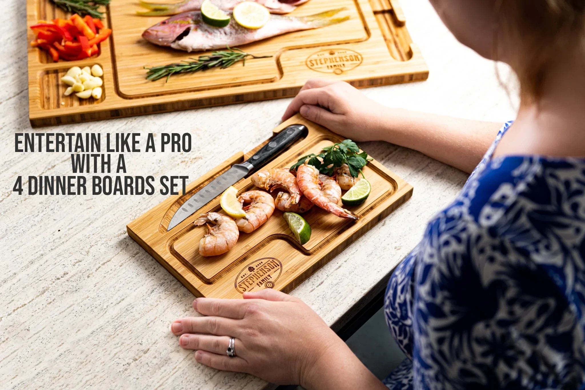Personalized Serving and Prep Boards - 3 Styles and Gift Sets Available