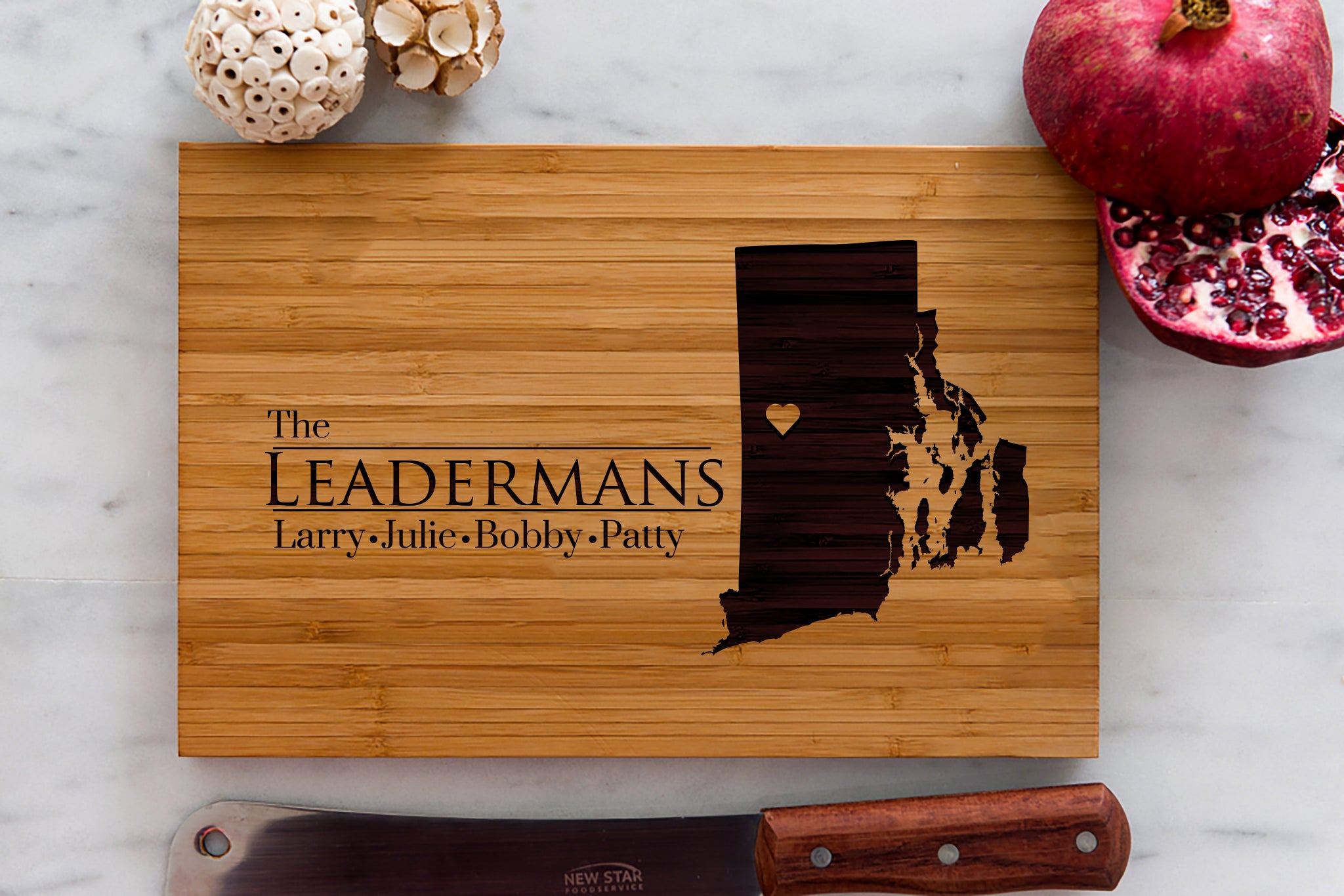 8 x 12 USA Engraved State Cutting Boards