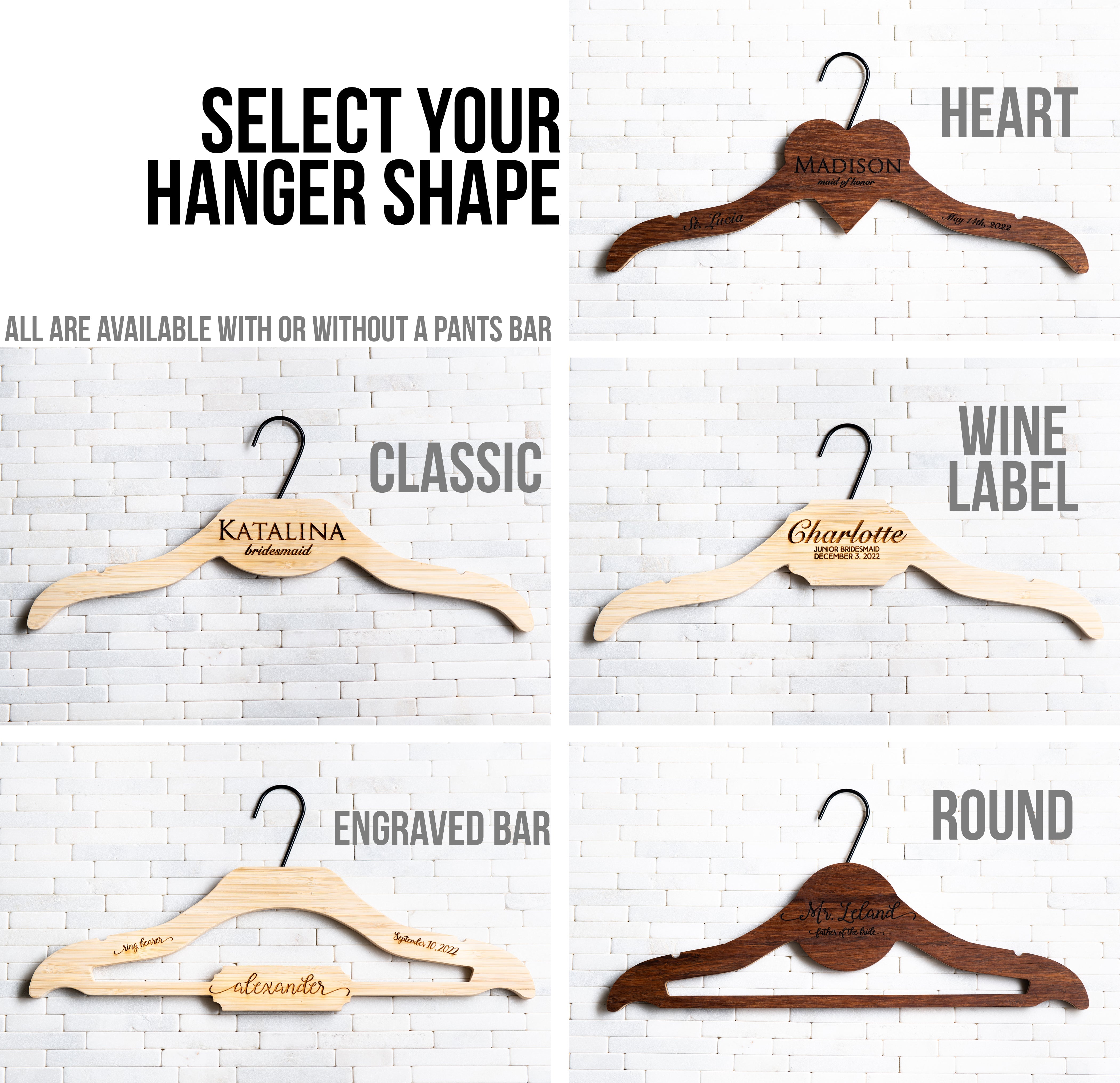 Woodwright Personalized Hanger | Engraved