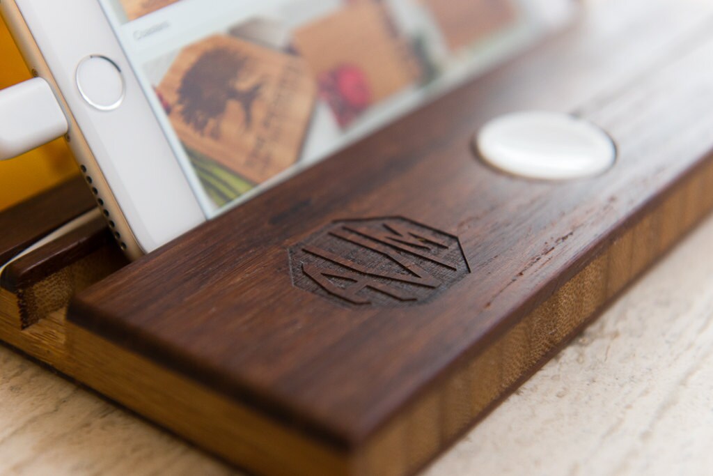 The Single Slot Apple Watch and Phone Charging Dock by Left Coast Original