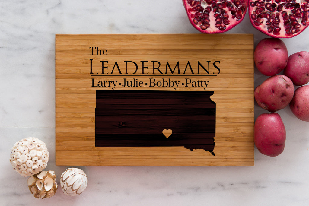 8 x 12 USA Engraved State Cutting Boards