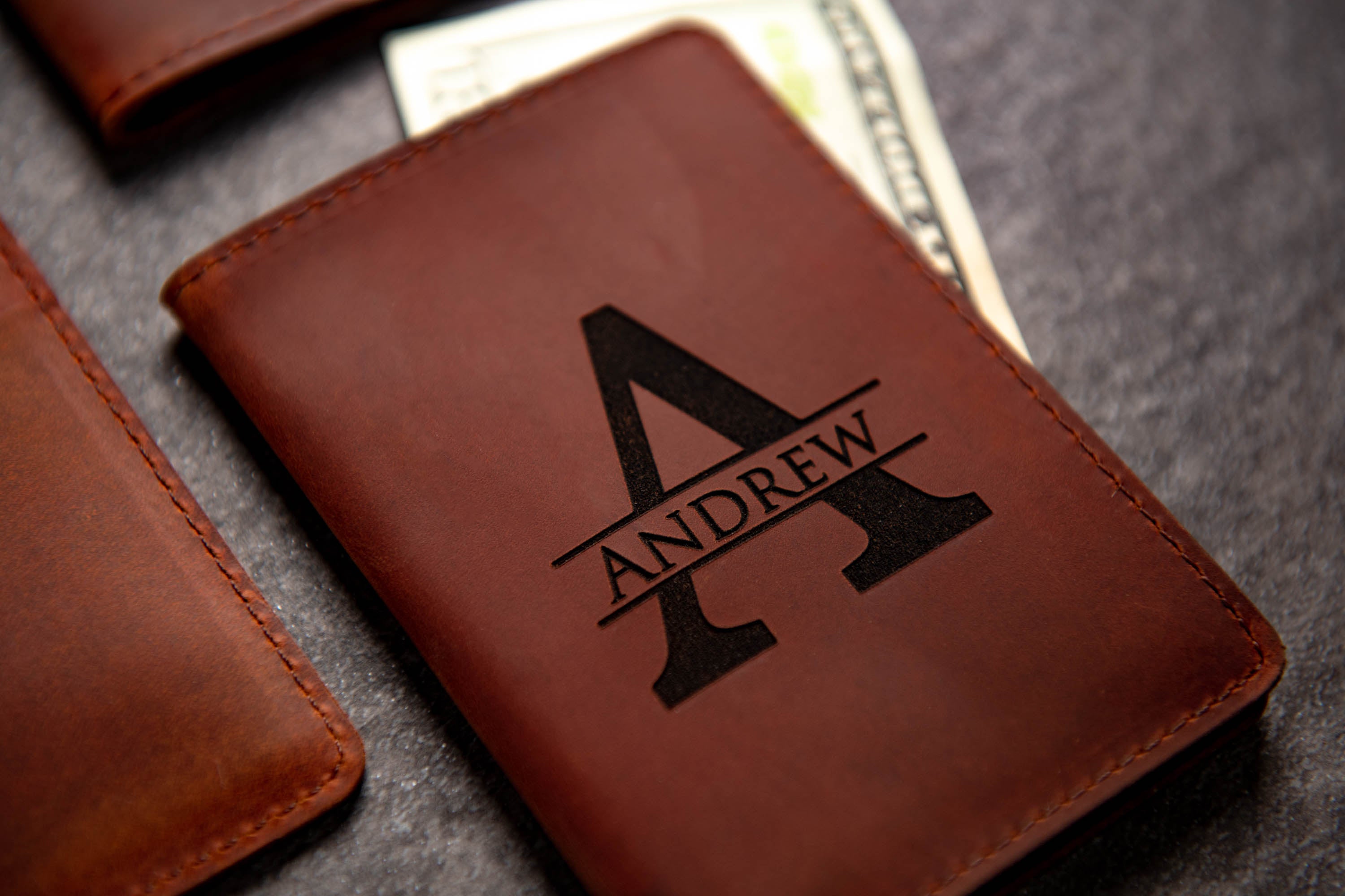 The St Pete Bifold Leather Personalized Wallet