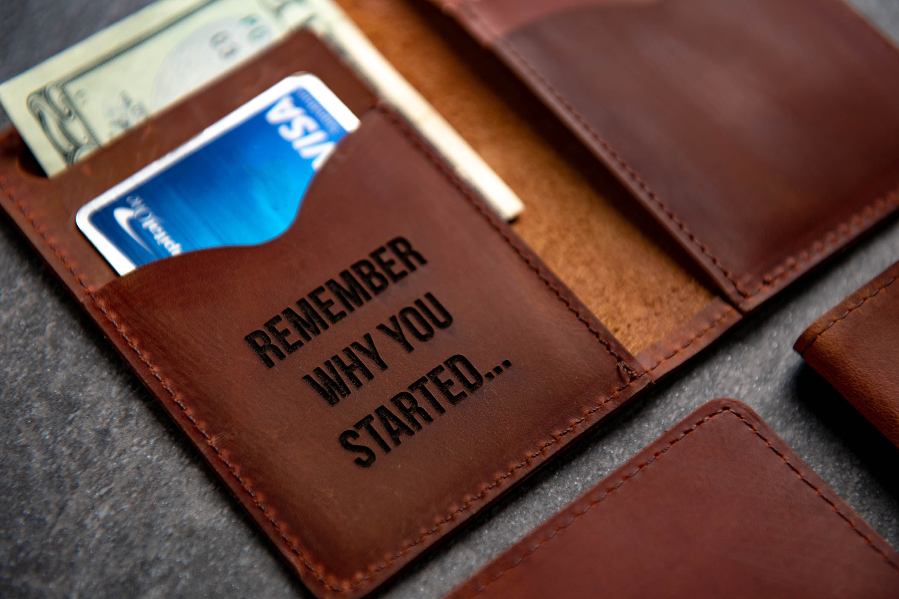 The St Pete Bifold Leather Personalized Wallet