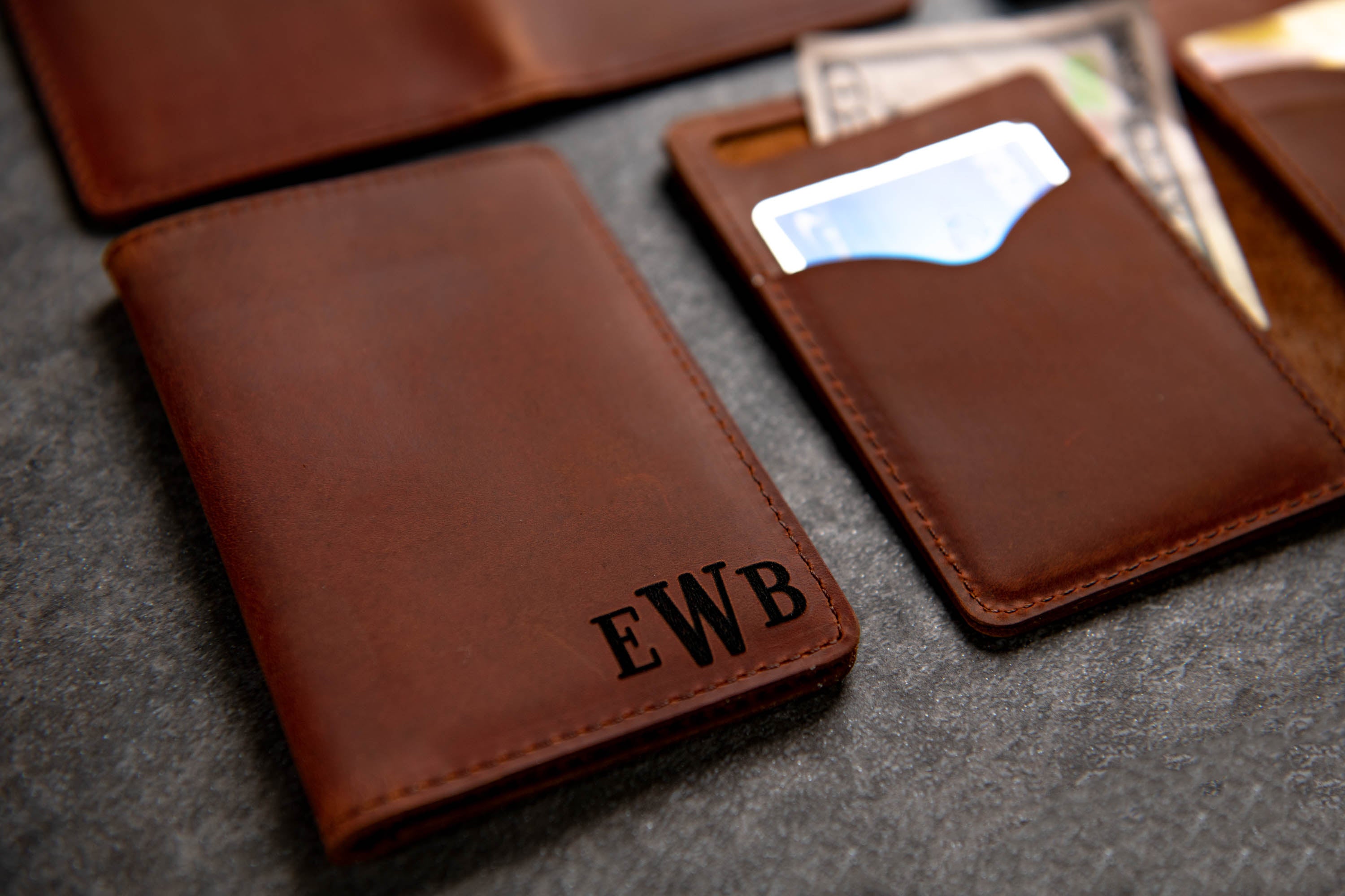 The St Pete Bifold Leather Personalized Wallet