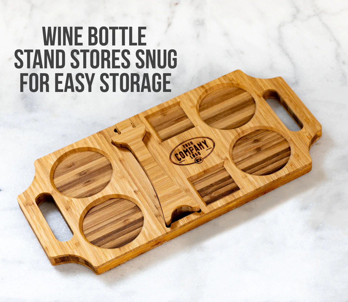 Sommelier Presentation Board & Glass Caddy Gift Set