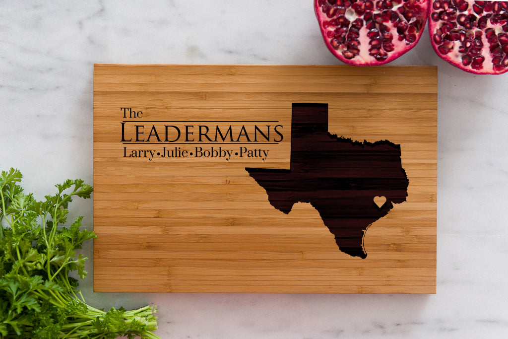 8 x 12 USA Engraved State Cutting Boards