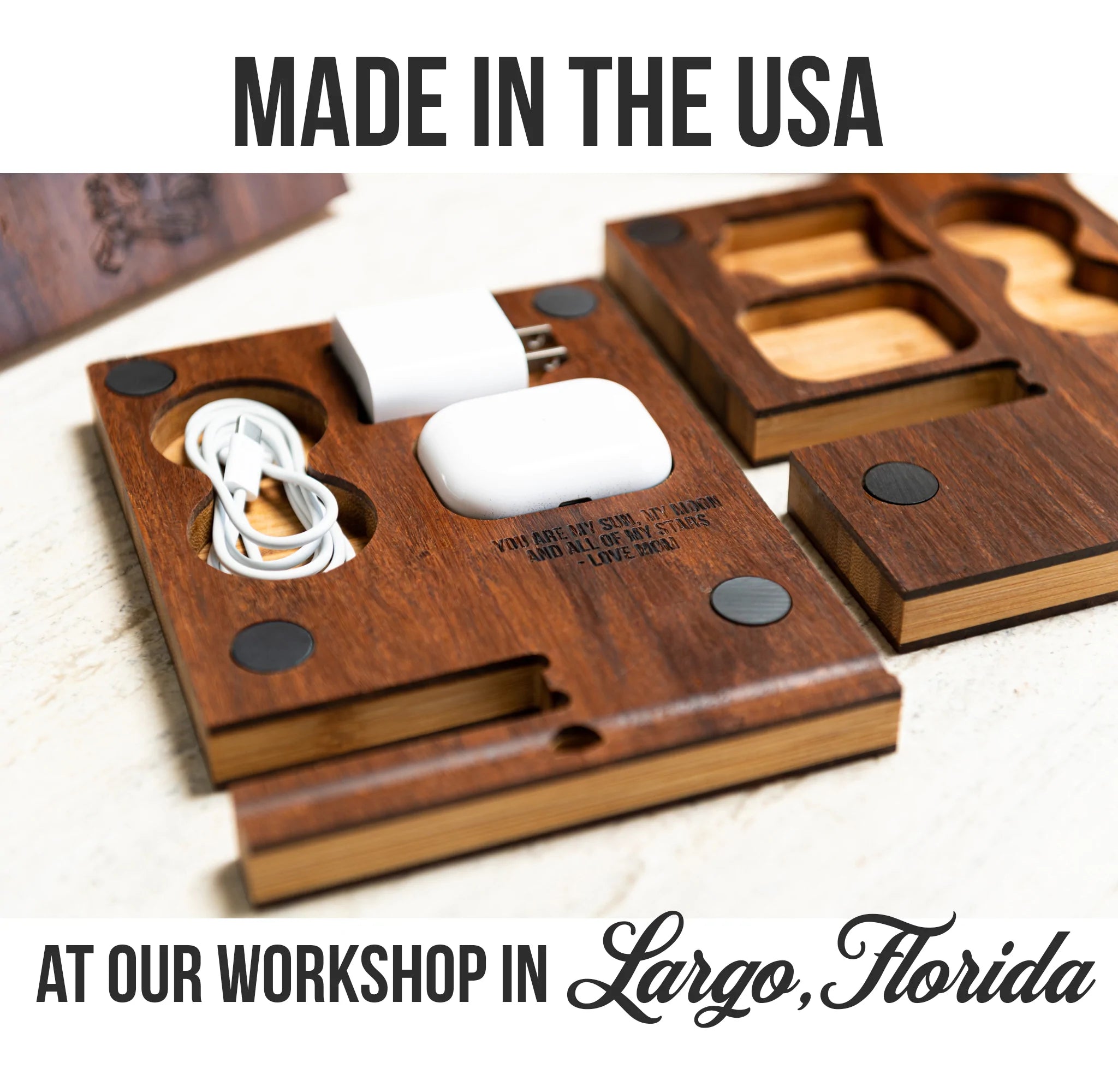 Magnetic Travel Stand Personalized Phone or Tablet Dock