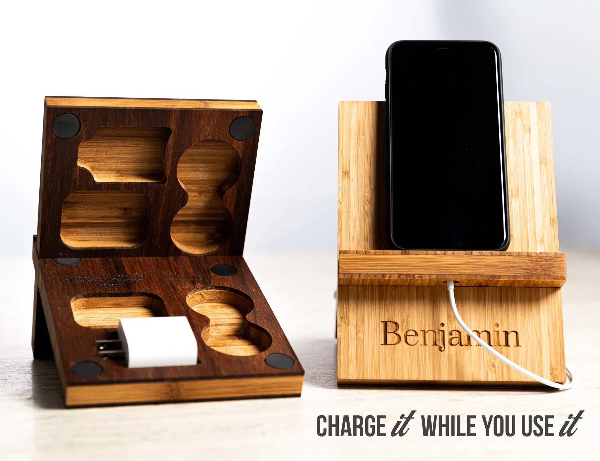 Magnetic Travel Stand Personalized Phone or Tablet Dock
