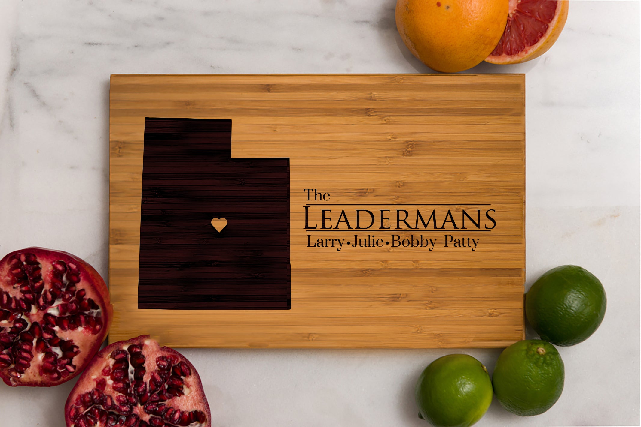 8 x 12 USA Engraved State Cutting Boards