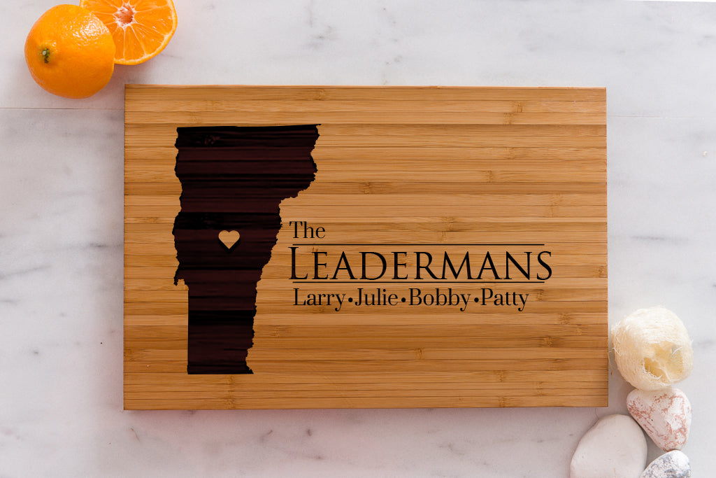 8 x 12 USA Engraved State Cutting Boards