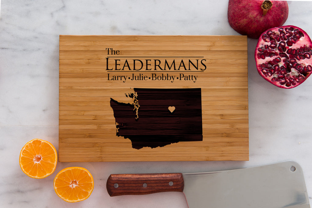 8 x 12 USA Engraved State Cutting Boards