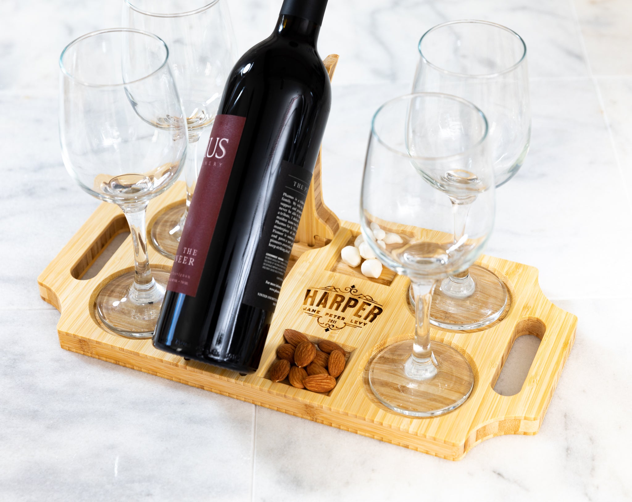 Wine Presentation Boards 4 Piece Gift Set