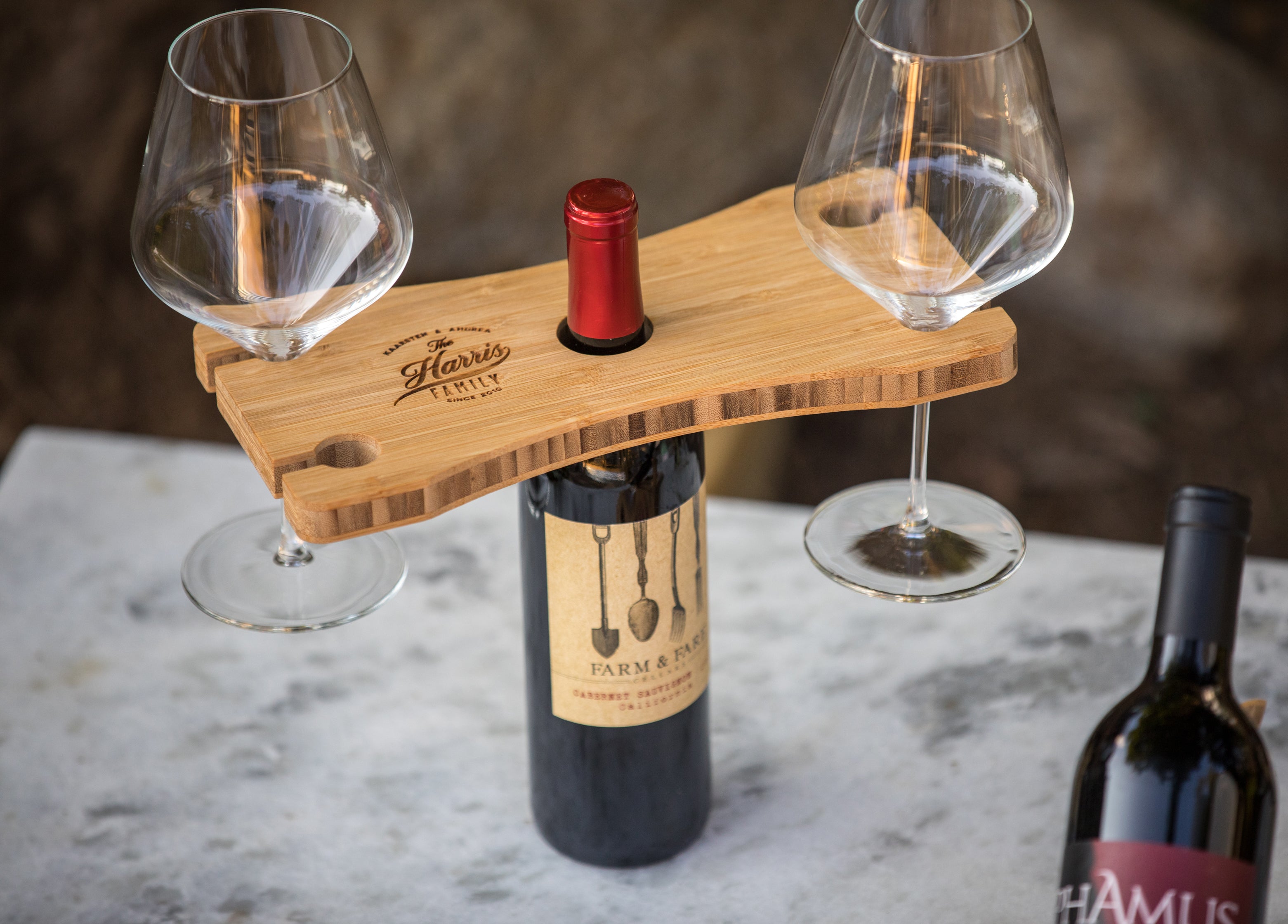 Personalized Wine Glass Caddy