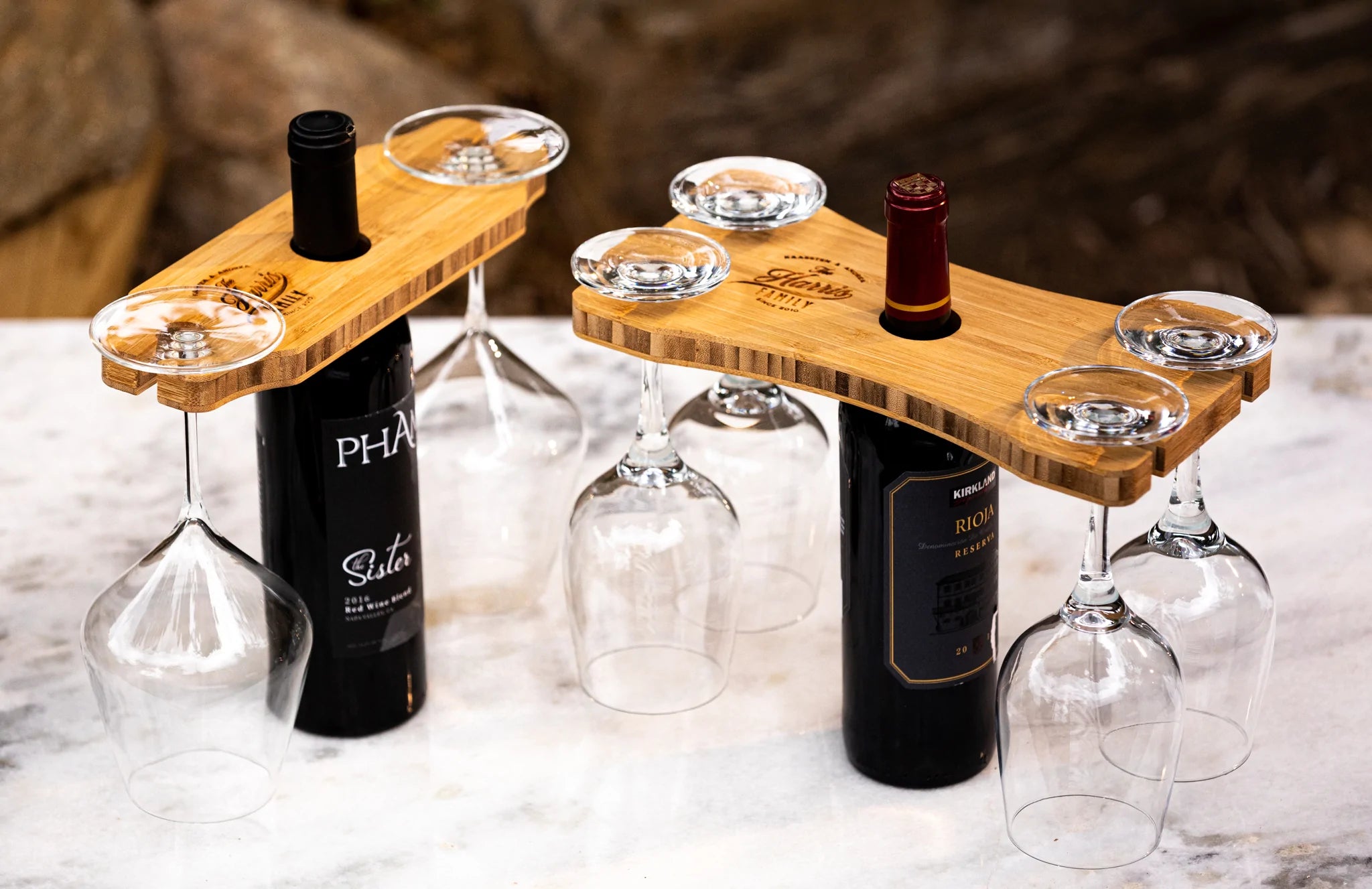 Sommelier Presentation Board & Glass Caddy Gift Set