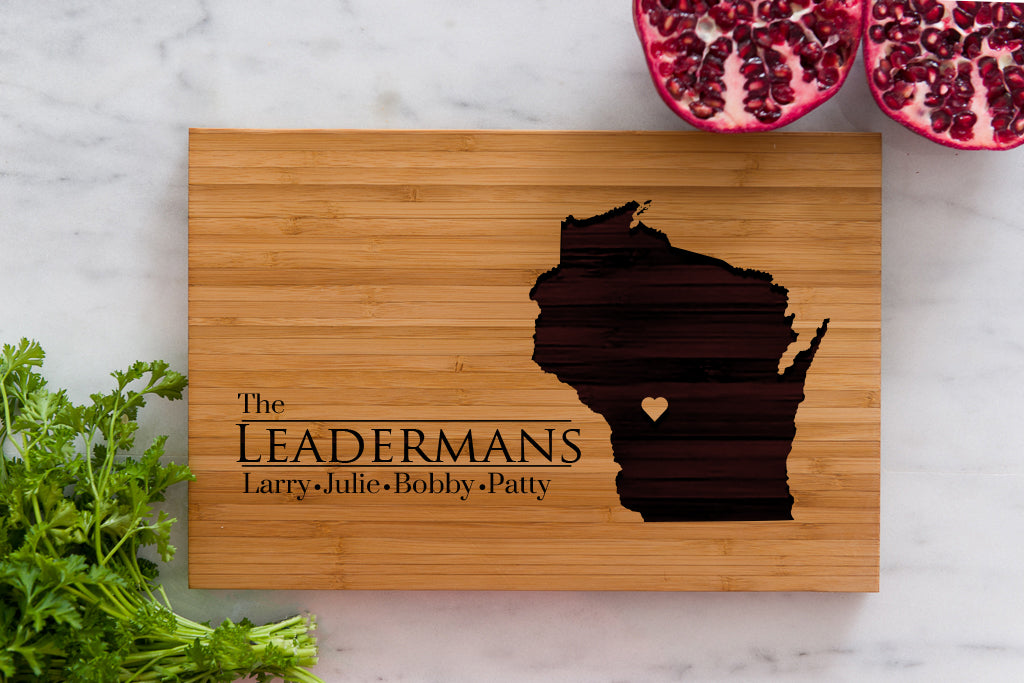 12 x 16 USA Engraved State Cutting Boards