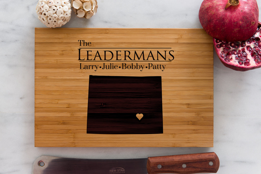 8 x 12 USA Engraved State Cutting Boards