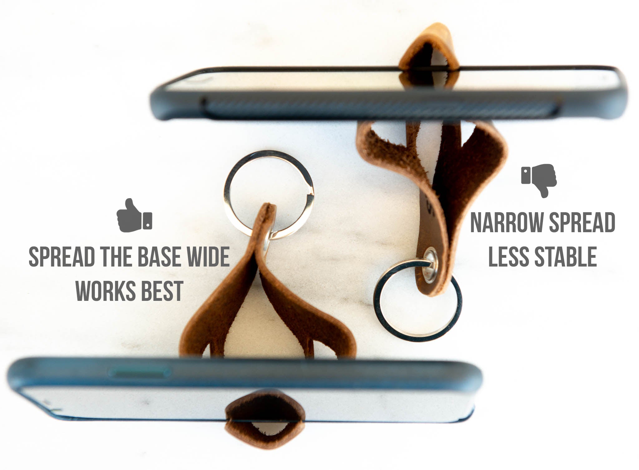 The YouTube Personalized Cell Phone Stand Leather Keychain