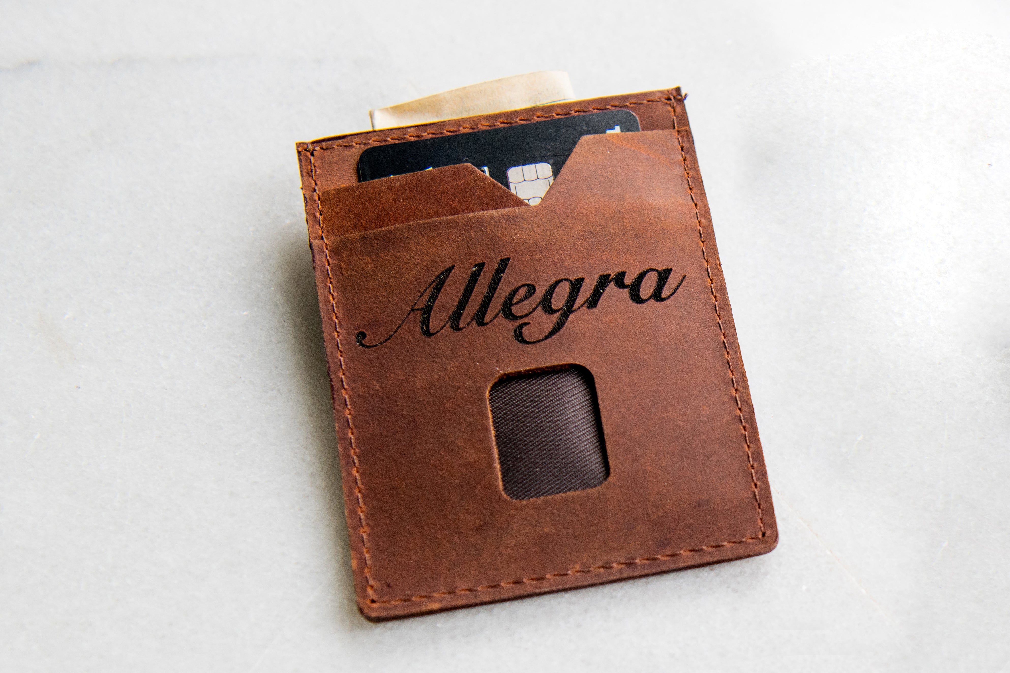 Personalized AirTag Wallet