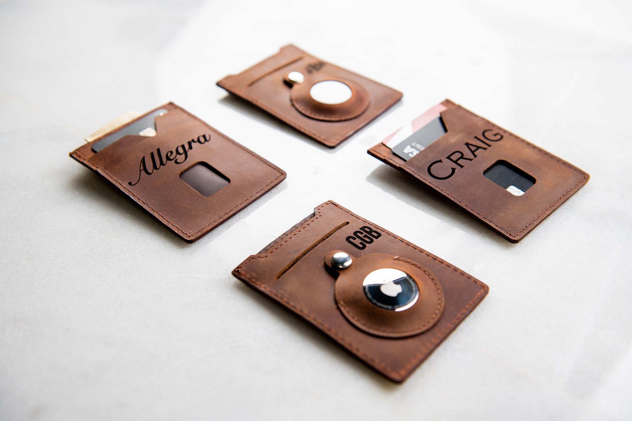 Personalized AirTag Wallet