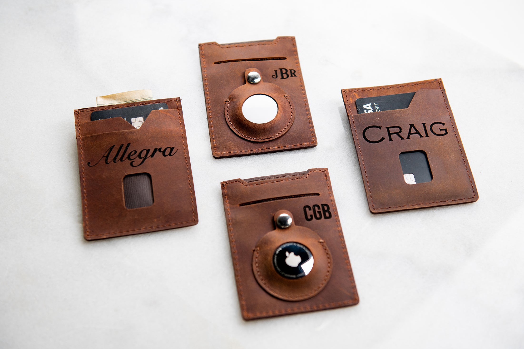 Personalized AirTag Wallet