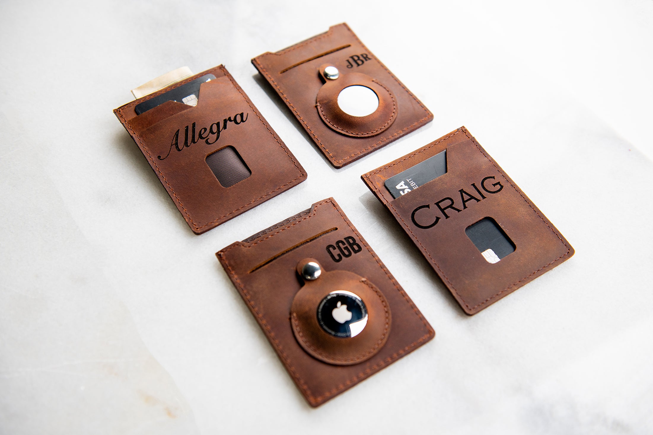 Personalized AirTag Wallet