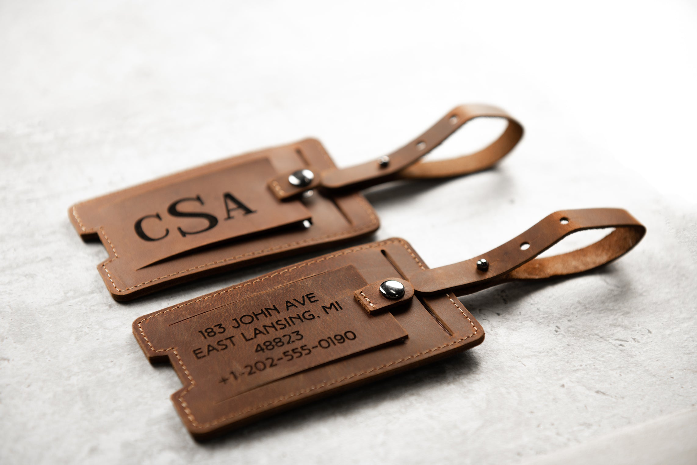 Personalized Luggage Tags for Wedding Leather Luggage Tags 