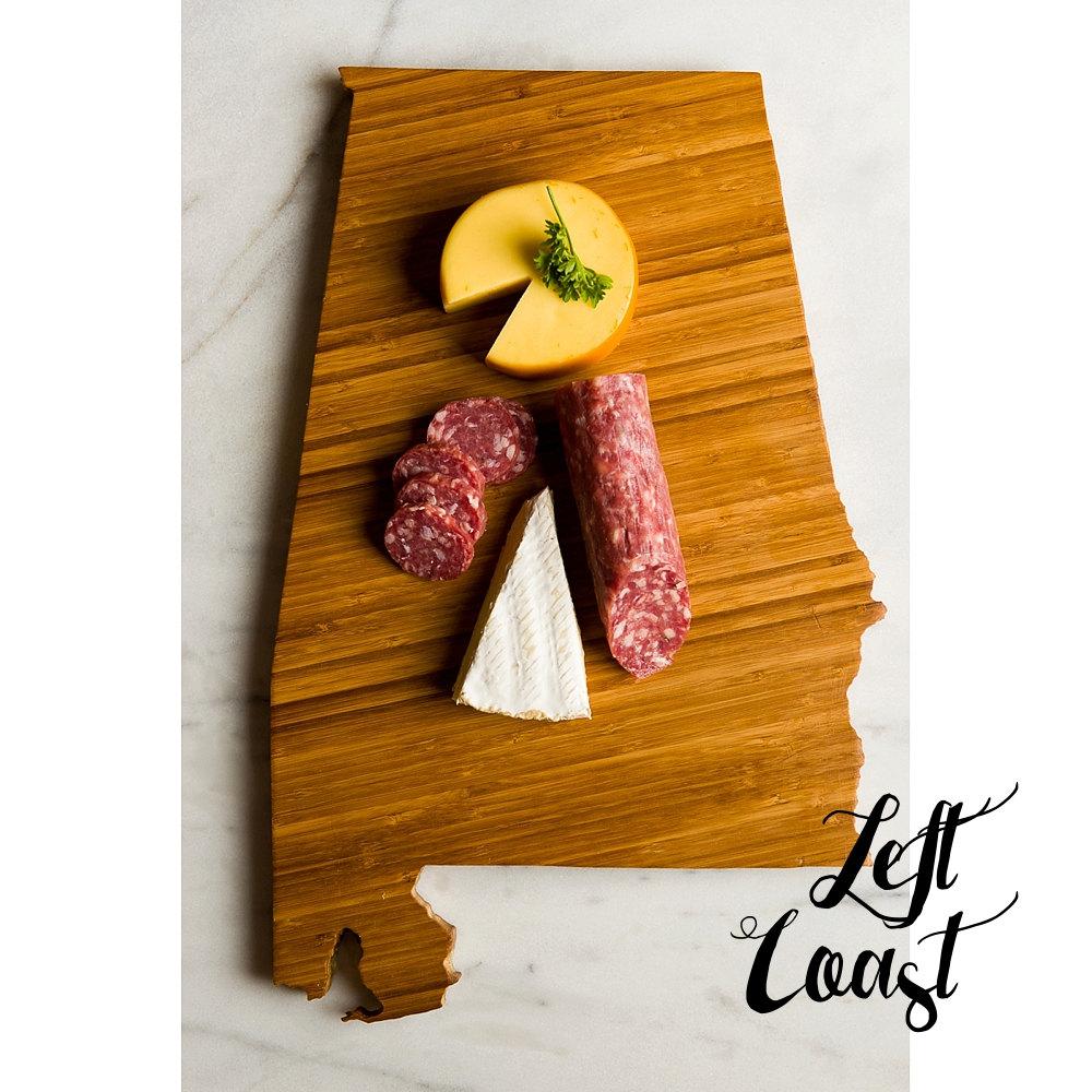50 States Hometown Engraved State-Shaped Cutting Boards