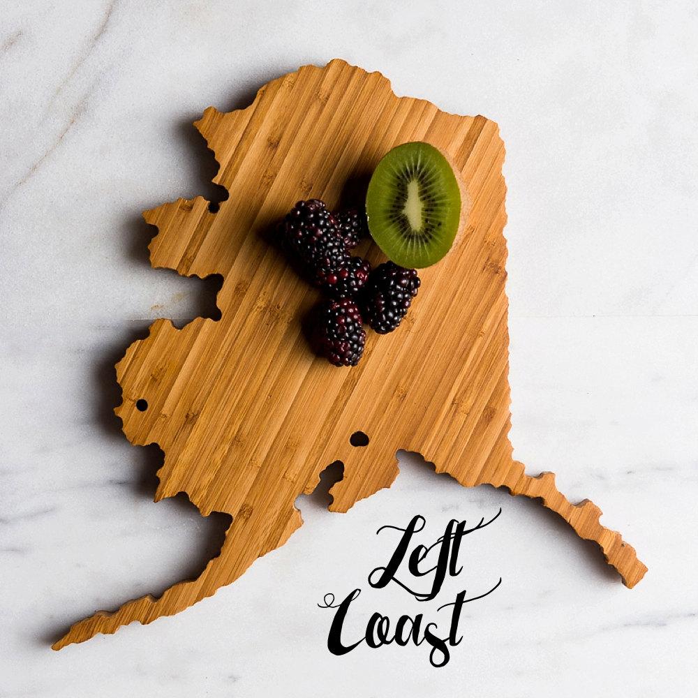 50 States Hometown Engraved State-Shaped Cutting Boards