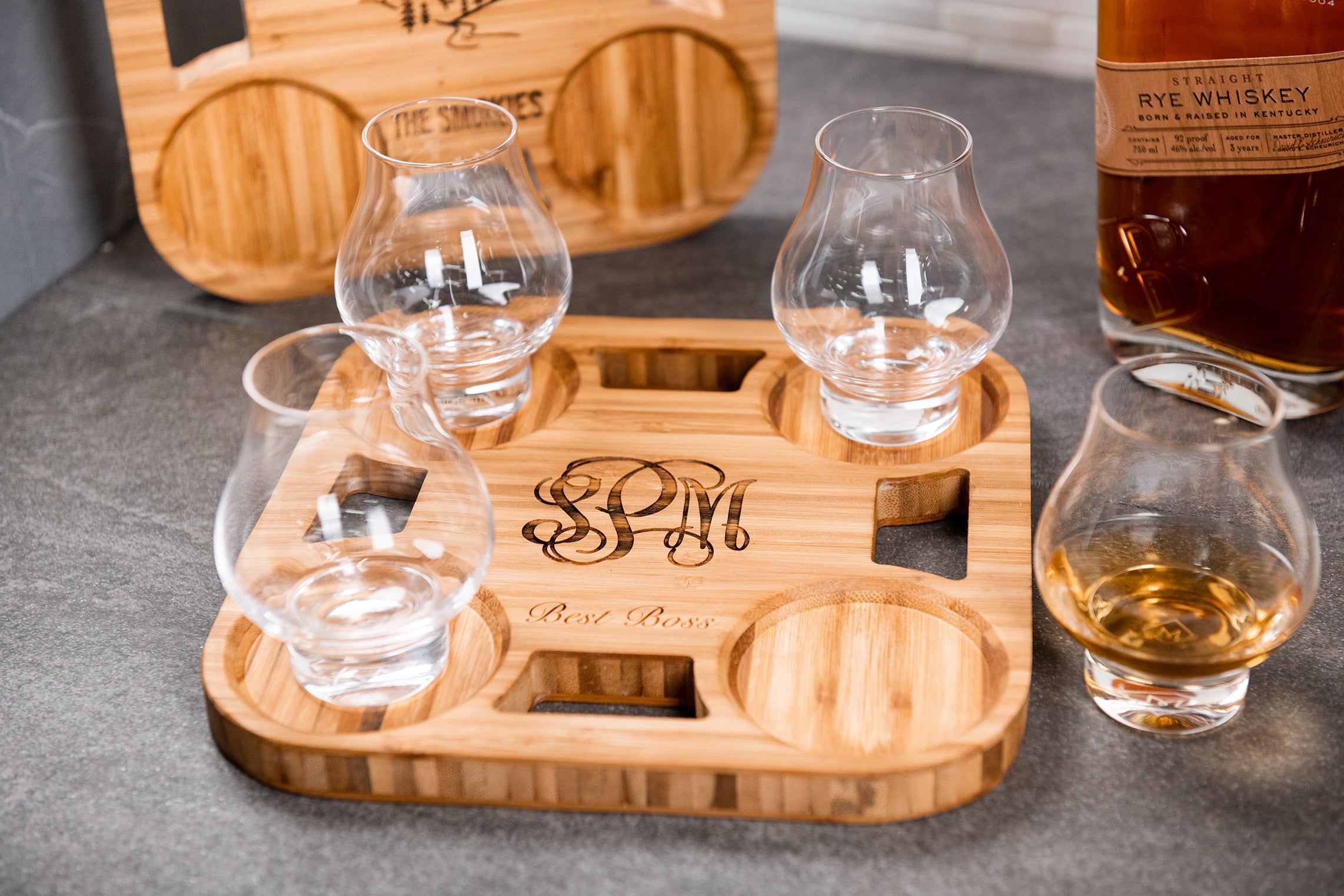 Personalized Decanter Tray