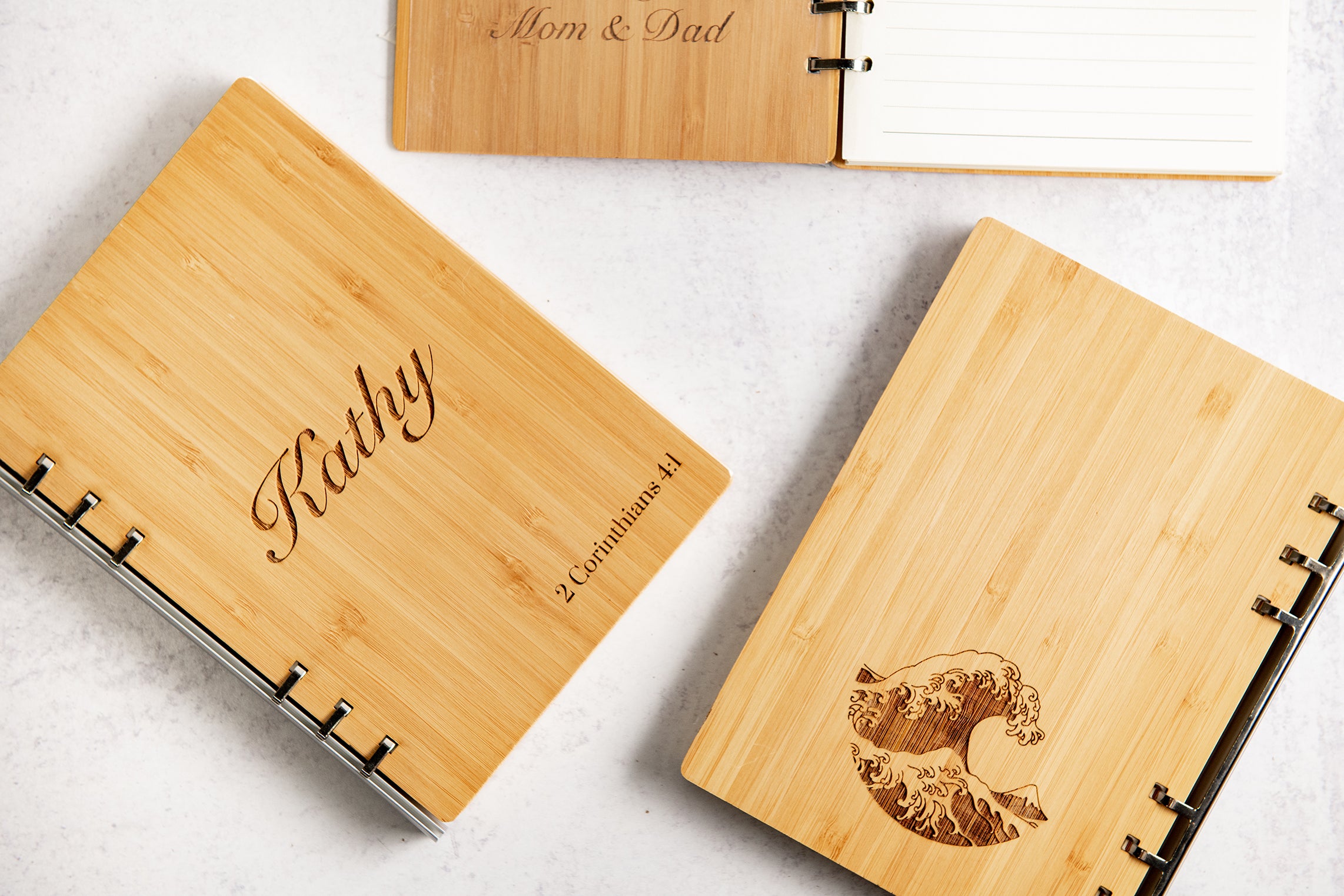 Personalized Wood Notebook