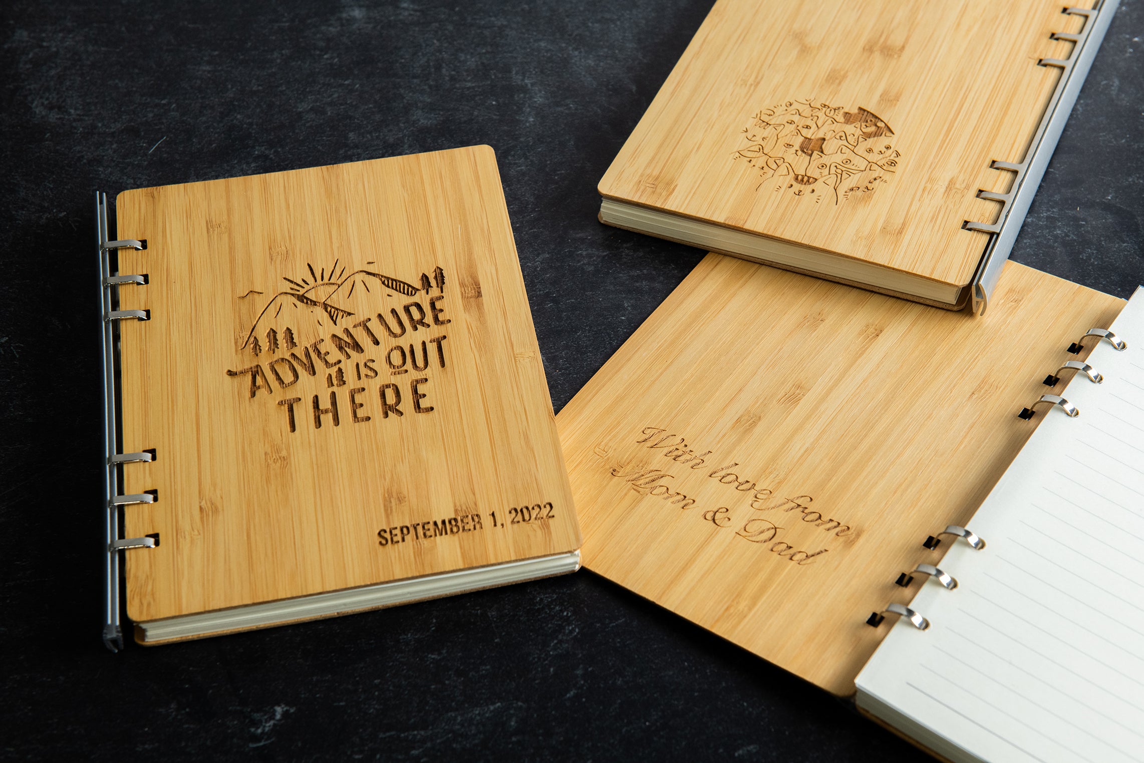 Personalized Wood Notebook