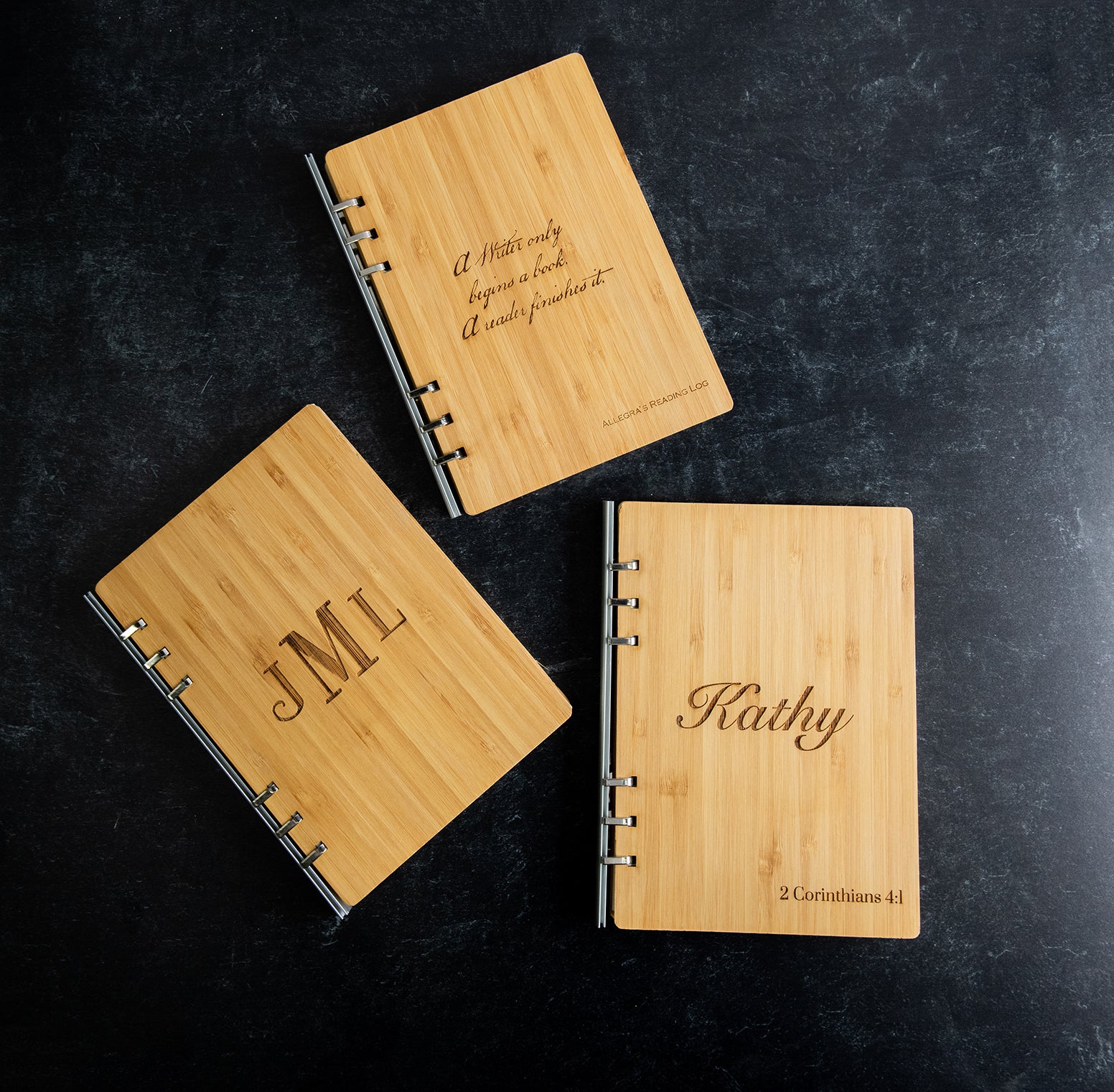 Personalized Wood Notebook