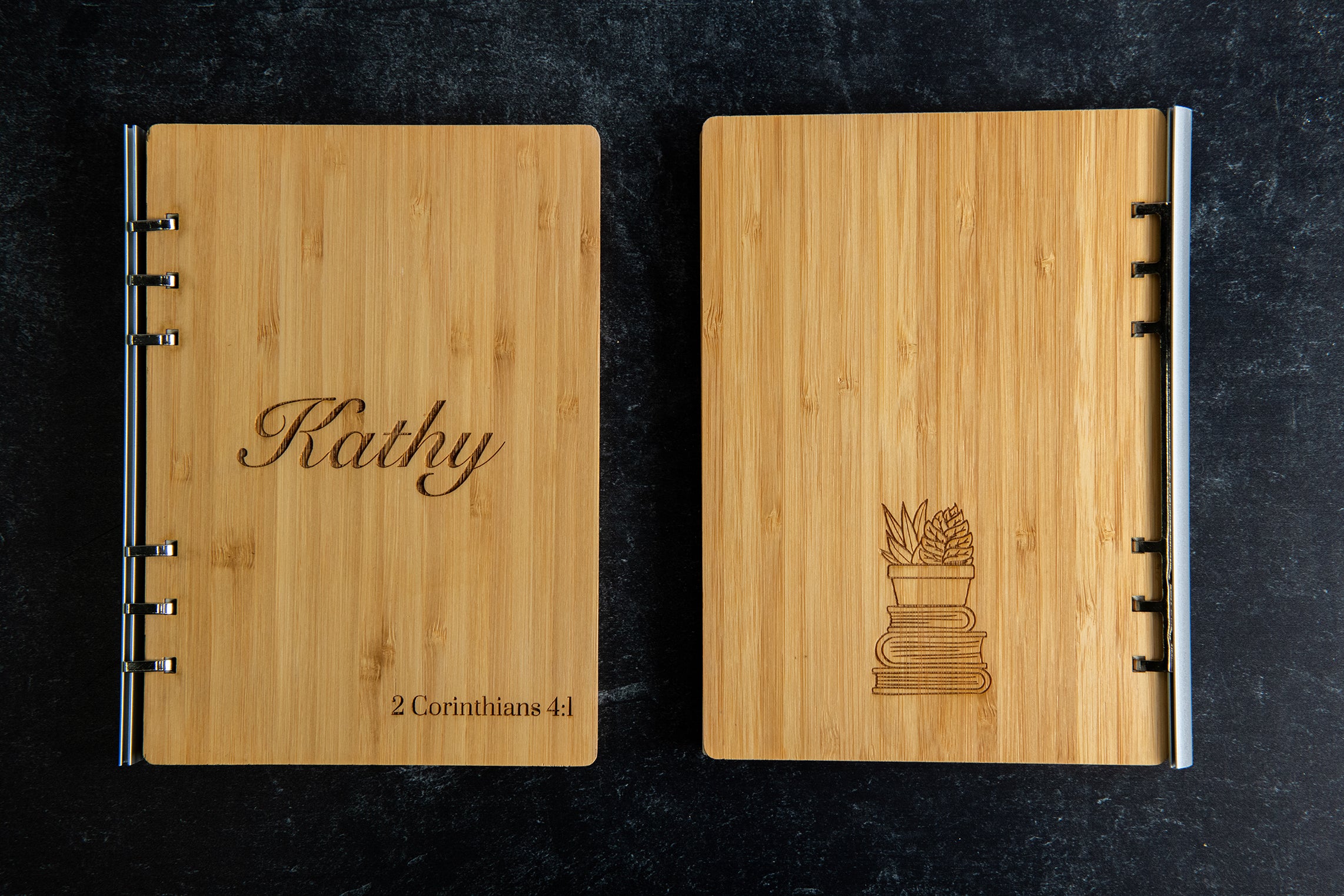 Personalized Wood Notebook