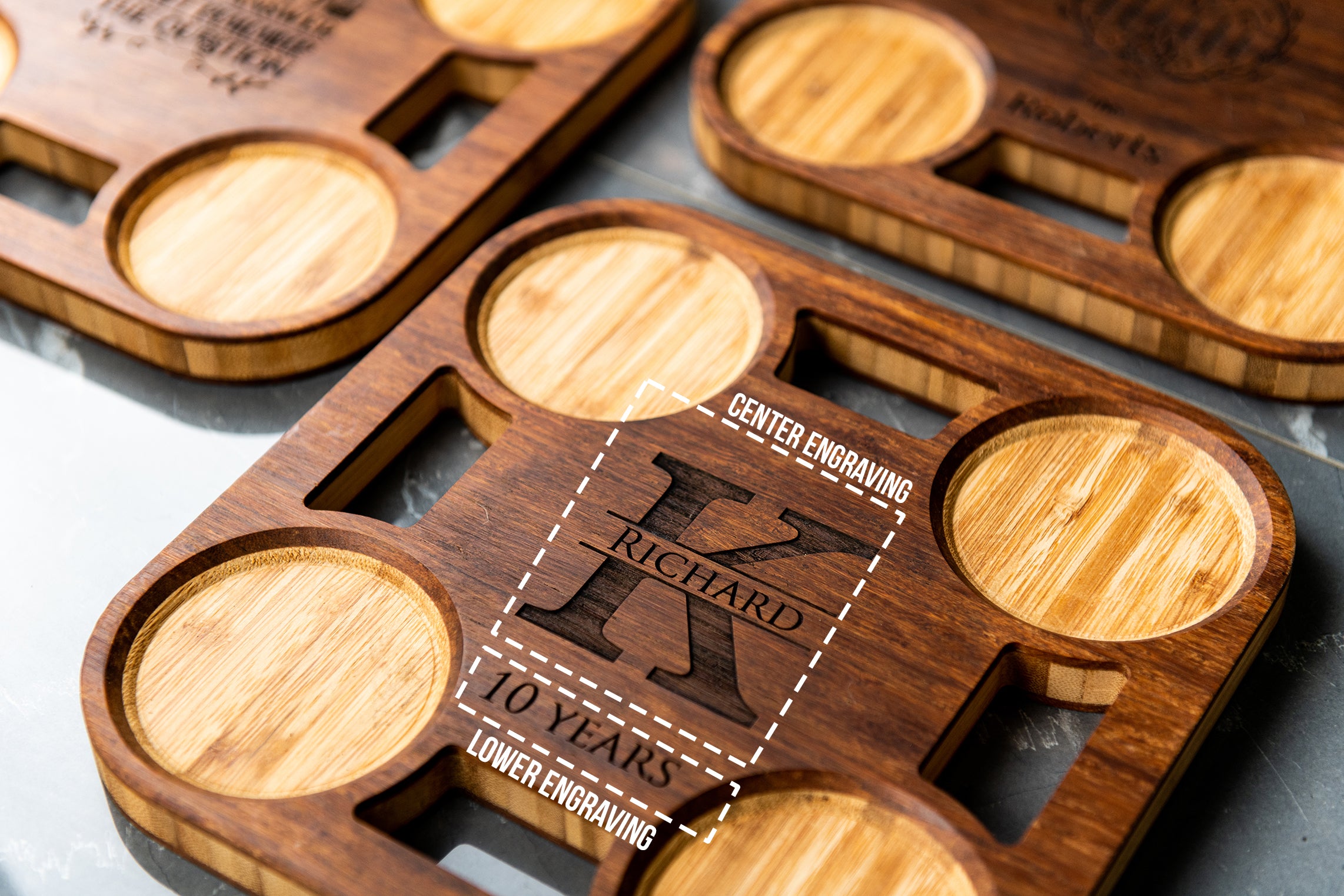 Personalized Decanter Tray