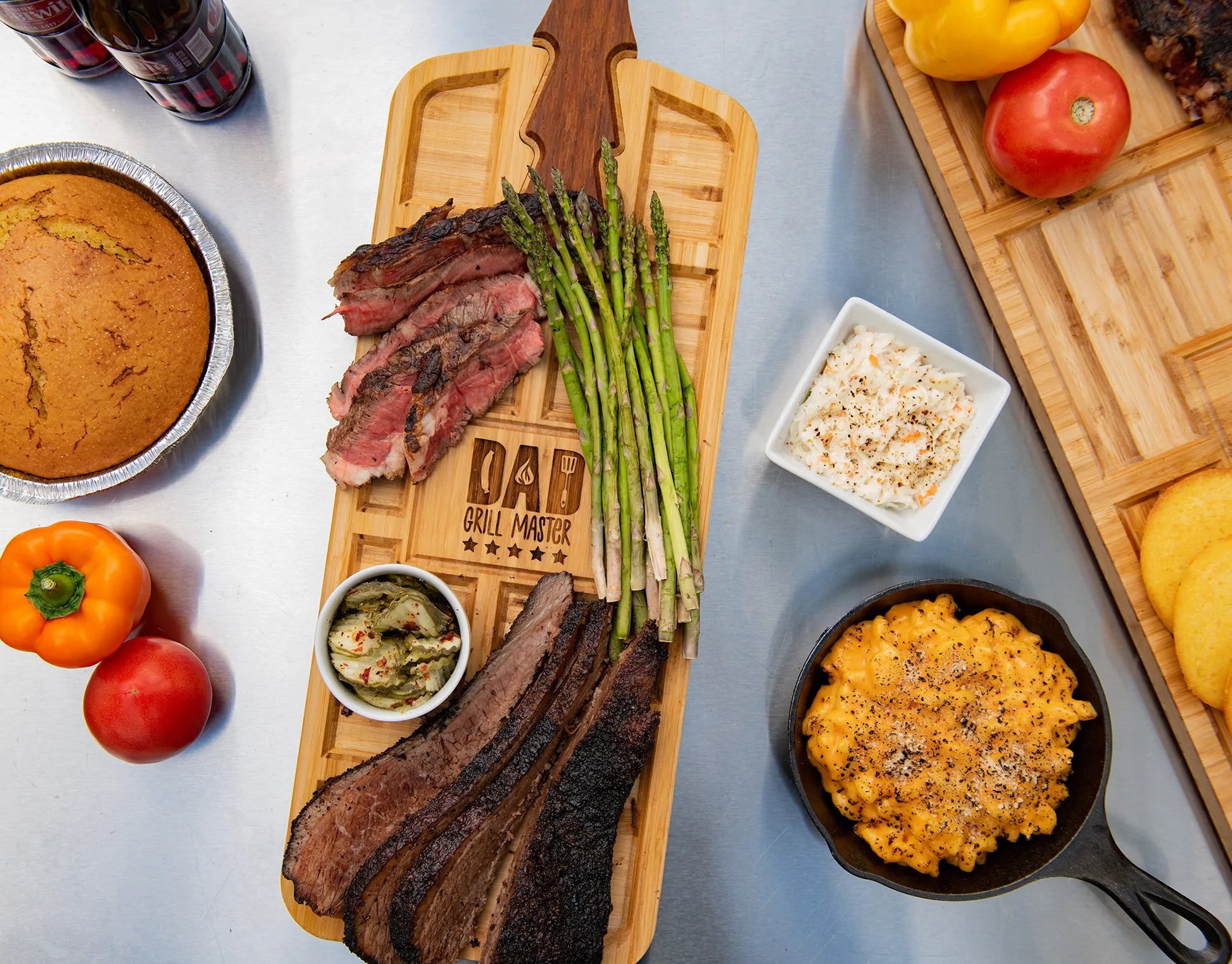 Personalized Grill Master BBQ Board - Serving Tray with Handle