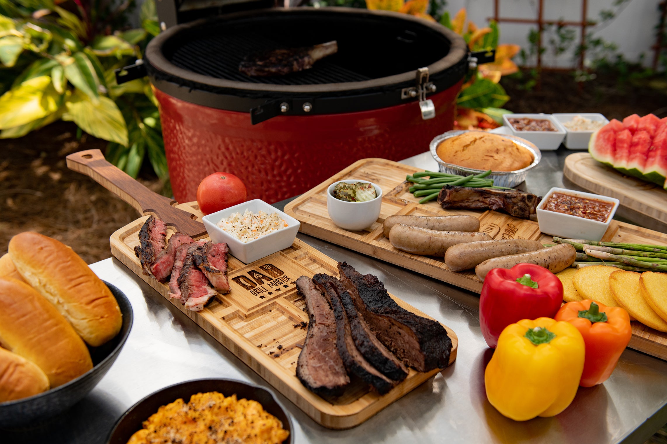 Personalized Grill Master BBQ Board - Serving Tray with Handle