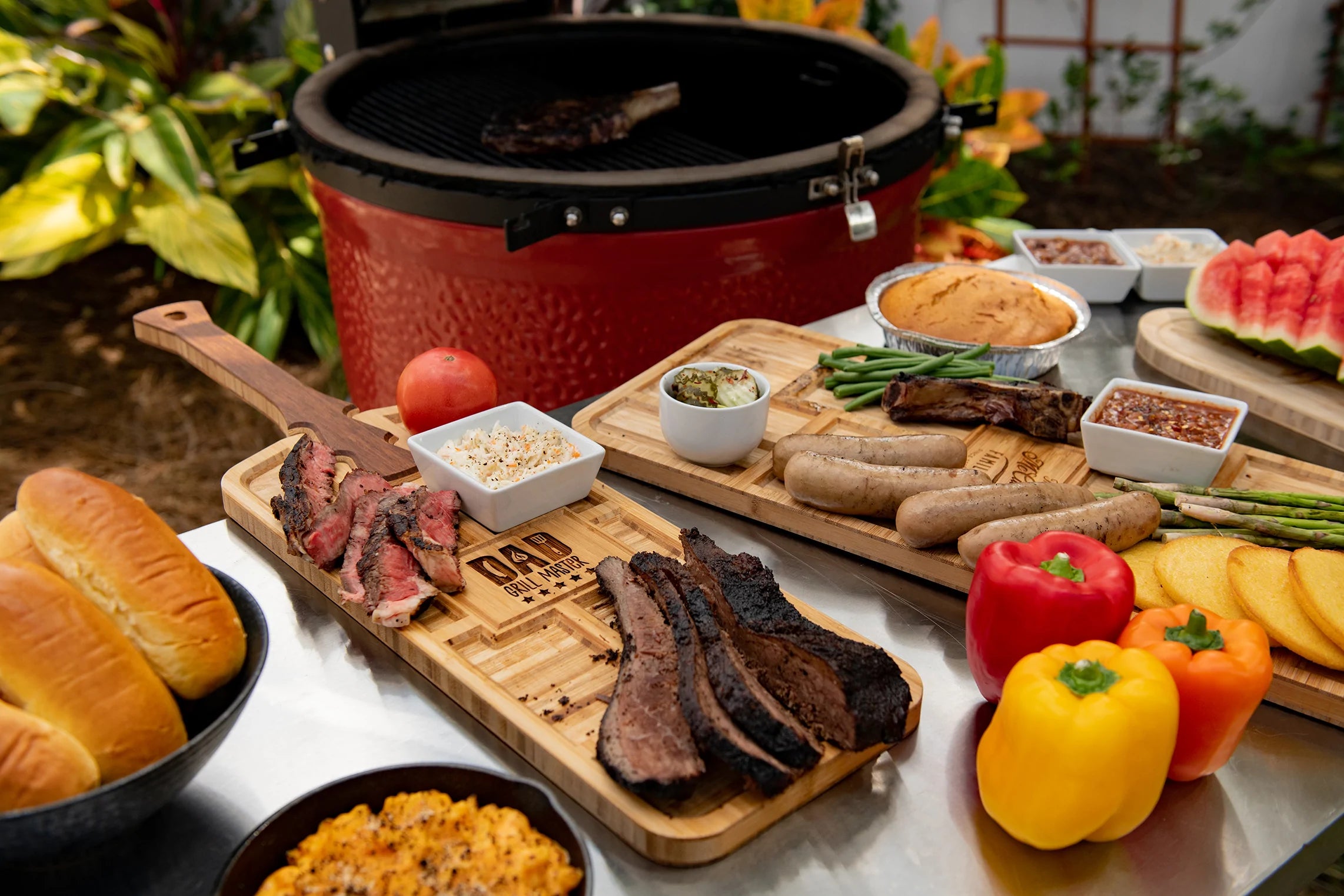Personalized Grill Master BBQ Board - Serving Tray with Handle