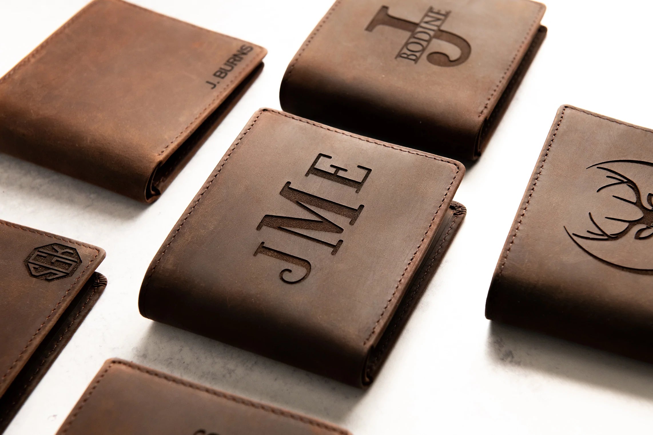 The Clearwater Personalized Leather Trifold RFID Blocking Wallet