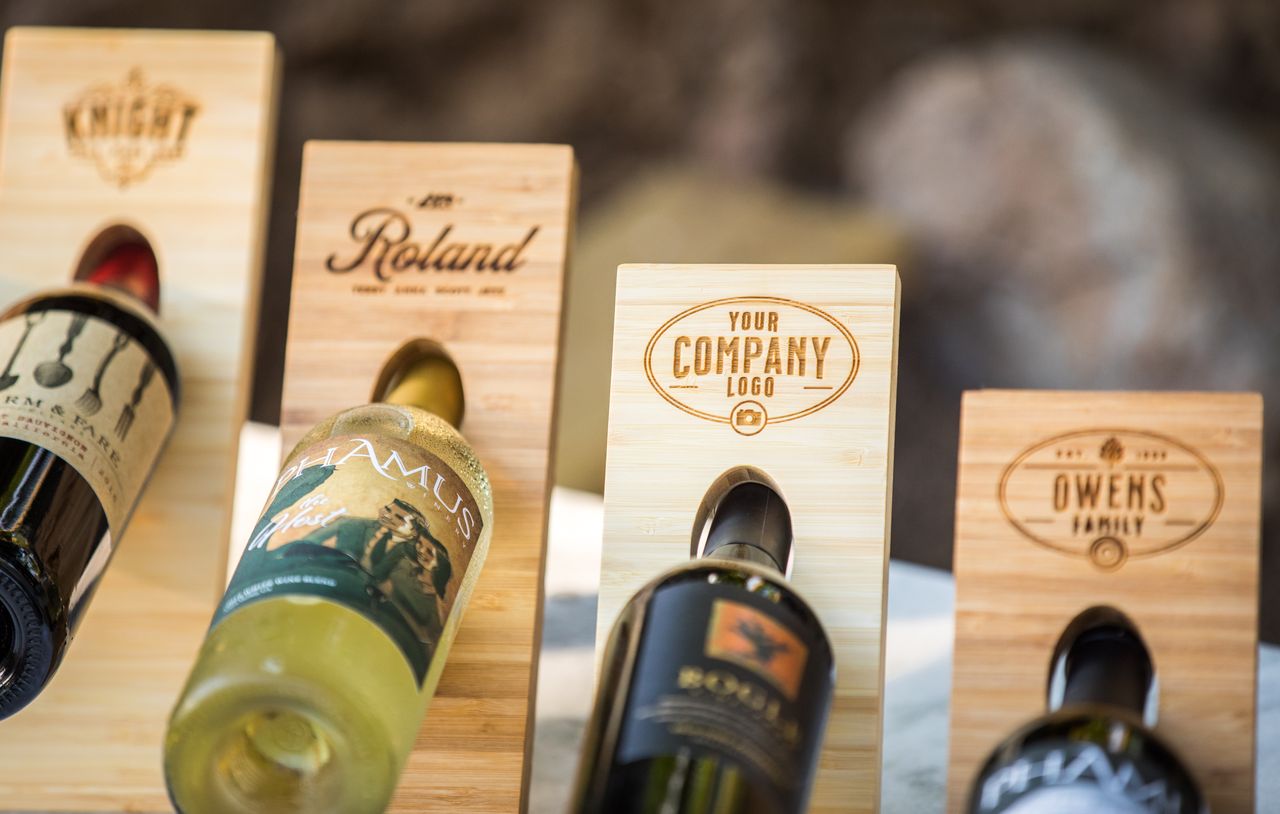 Personalized Levitating Wine Stand