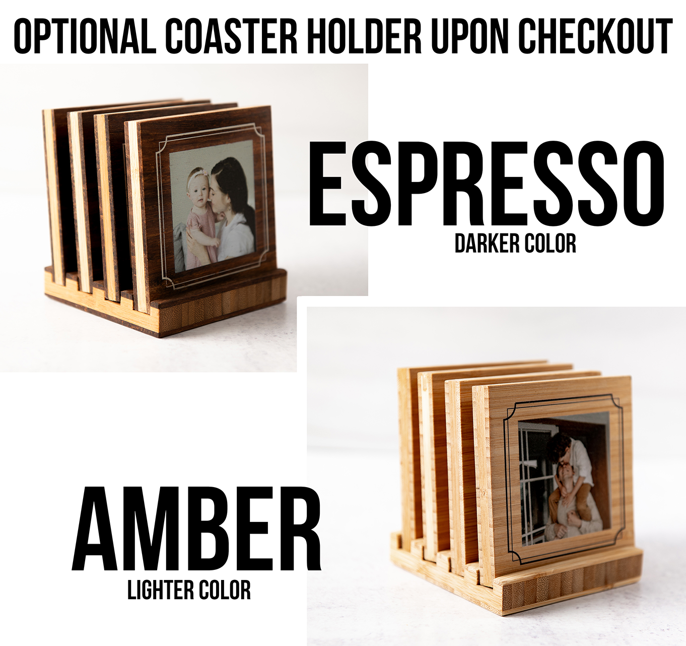 Custom Photo Wood Coasters